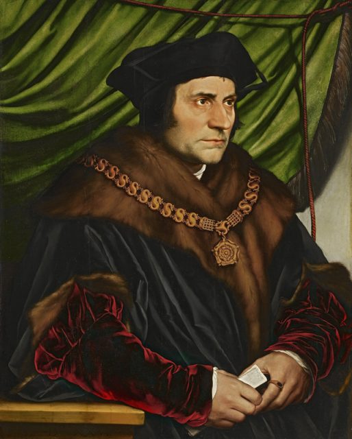 Sir Thomas More by Hans Holbein the Younger, circa 1527. For use with RNS-WOLF-SPLAINER, transmitted April 9, 2015. RNS photo via Wikimedia Commons.