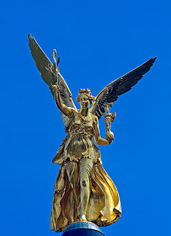 Angel of Peace monument in Munich suburb of Bogenhausen