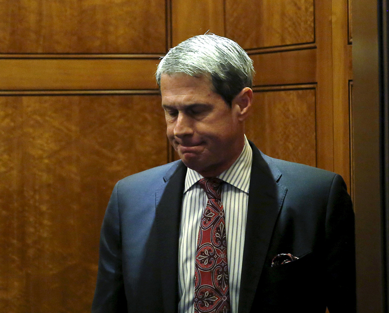 Senator David Vitter (R-LA) leaves the Senate floor on Capitol Hill in Washington on May 7, 2015. Photo courtesy of REUTERS/Gary Cameron *Editors: This photo may only be republished with RNS-ATHEIST-VOTE, originally transmitted on May 28, 2015.
