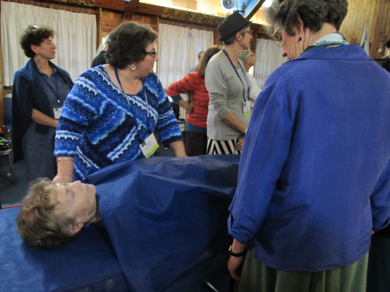 Dozens of Jews participated in a workshop on ritual purification of the body as part of an 18-day Israel-American study mission in Jerusalem. RNS photo by Michele Chabin