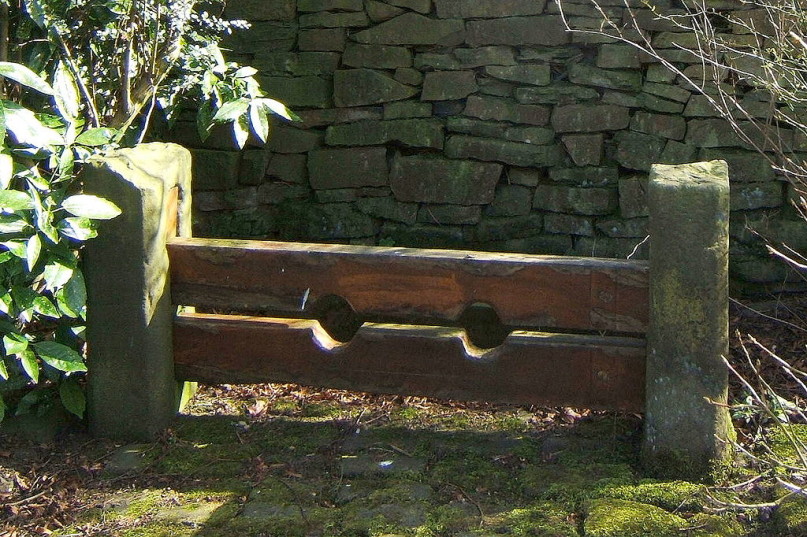 Old village stocks located in Chapeltown.