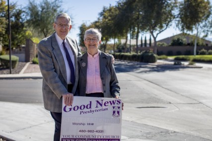 Arizona couple Pastor Clyde and Ann Reed of Good News Presbyterian. Photo by Alliance Defending Freedom