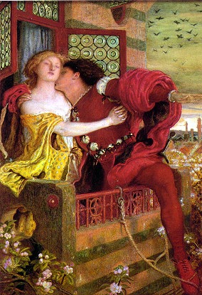 Romeo and Juliet, watercolor by Ford Madox Brown