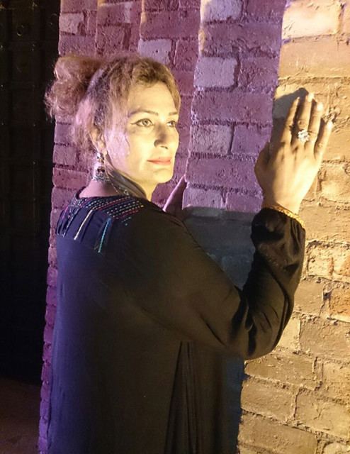 Samia Butt, supervisor at the Khawaja Sara Society (Fountain House)  in Lahore and a member of the local khawaja sara or “third gender” community, poses for a portrait. Religion News Service photo by Yasir Habib Khan