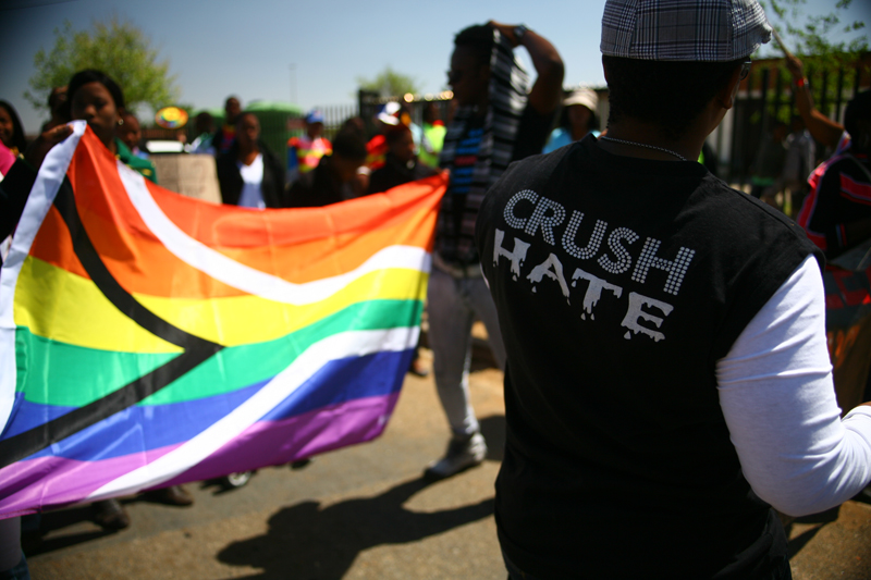 A march in KwaThema township east of Johannesburg on September 17, 2011. Photo by Melanie Hamman Doucakis,  courtesy of Laura Fletcher
