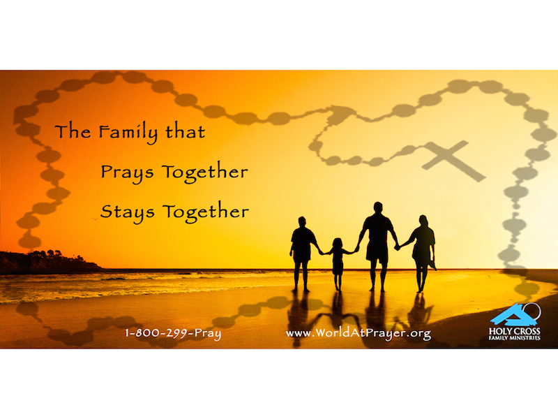 Holy Cross Family Ministries, the organization behind the famous slogan, “The family that prays together stays together” commissioned the study, "The Catholic Family." Photo courtesy Holy Cross Family Ministries.