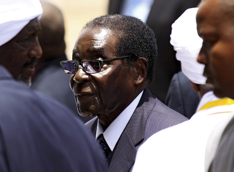 President of Zimbabwe Robert Mugabe arrives to attend Sudan's President Omar Hassan al-Bashir inauguration ceremony at the National Assembly in Omdurman, June 2, 2015. Photo courtesy REUTERS/Mohamed Nureldin Abdallah