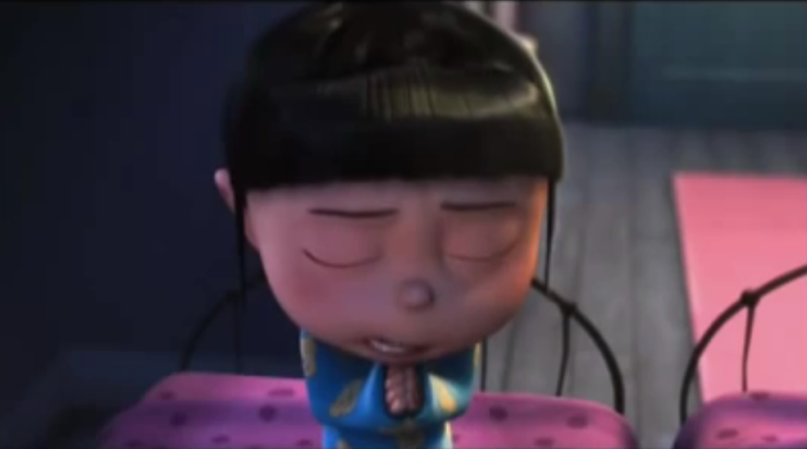 Part of the prayer scene from "Despicable Me."