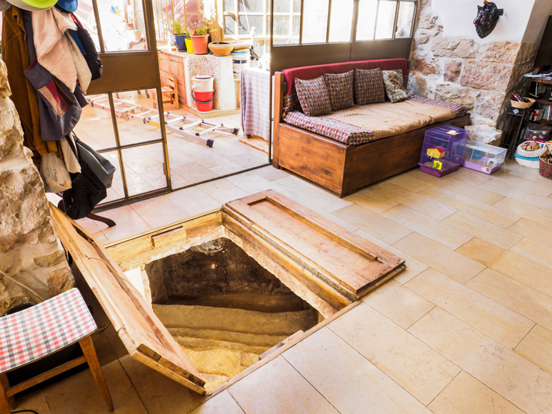 An Israeli family experienced the surprise of a lifetime when, during a home renovation, workers discovered a 2,000-year-old Jewish ritual bath, called a mikvah. Photo by Assaf Peretz, courtesy of the Israel Antiquities Authority