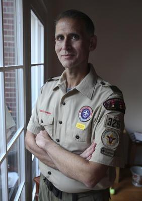 Greg Bourke before he was forced to resign from Boy Scout leadership in 2012. Photo courtesy Sam Upshaw Jr., The Courier-Journal