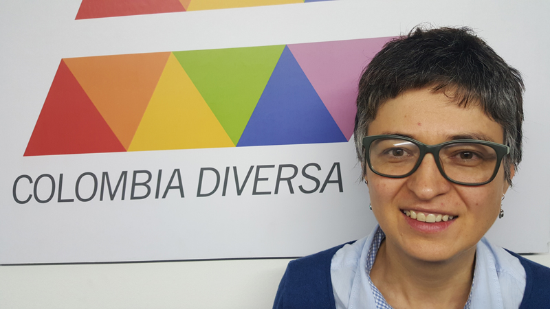 Marcela Sánchez, the director of Colombia Diversa, the nation’s most prominent gay rights/LGBT organization. Photo courtesy of Chris Herlinger