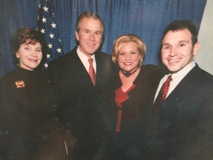 Sandy Patti with President George W. Bush - Courtesy of Sandi Patty