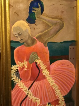 Vladimir Putin as a ballerina? Teraoka's works are eclectic