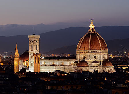 The Duomo in Florence as seen from Michelangelo Hill