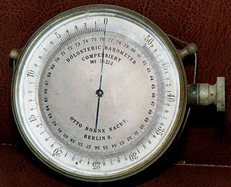 Old aneroid barometer
