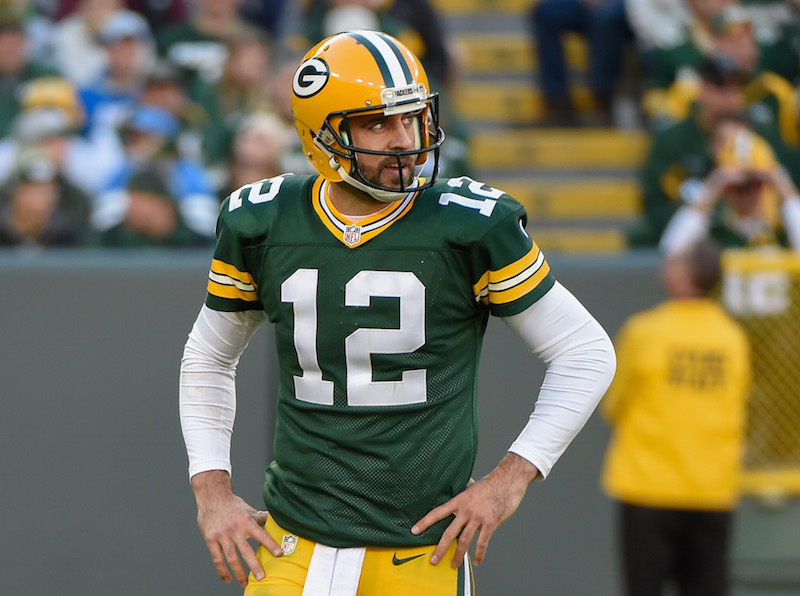 Green Bay Packers' quarterback Aaron Rodgers. Photo courtesy Benny Sieu-USA TODAY Sports