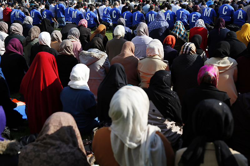 Muslims take part in Friday prayers during a Muslim Climate Action (MCA) event at Parliament Square in central London, Britain on October 9, 2015. Photo courtesy of REUTERS/Stefan Wermuth *Editors: This photo may only be republished with RNS-BRITISH-MUSLIMS, originally transmitted on Nov. 18, 2015.