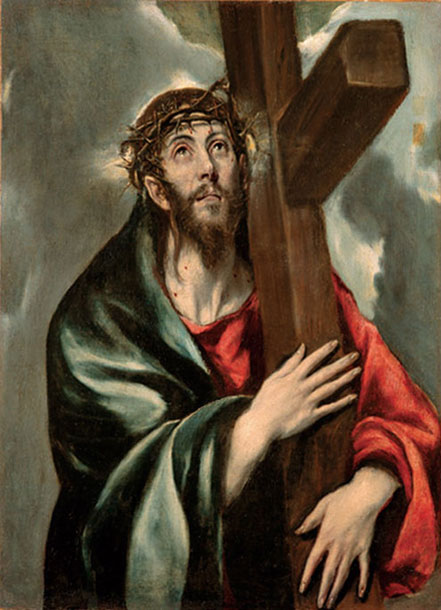 Jesus Carrying the Cross, a 16th century painting. 