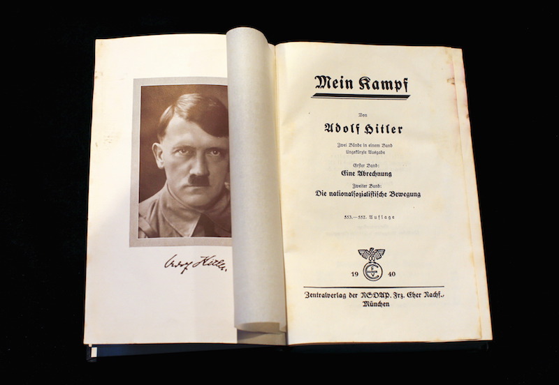 A copy of Adolf Hitler's book 