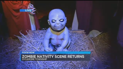Zombie baby Jesus in Sycamore Township, Ohio