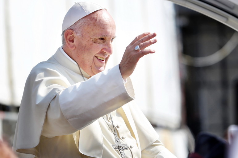Pope Francis. Credit: Mike Dotta, courtesy Shutterstock