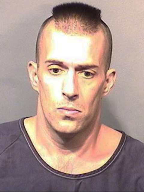 Michael Scott Wolfe, 35, of Titusville, Fla, is accused of vandalizing a Florida Mosque on New Year's Day. Photo courtesy of Titusville police via USA Today Network