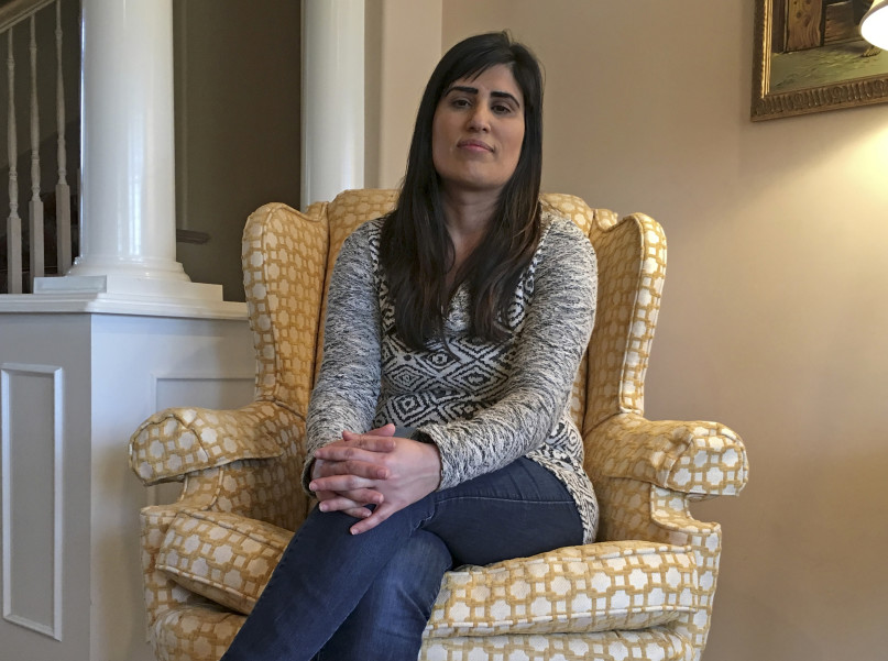Naghmeh Abedini, the wife of naturalized U.S. citizen Saeed Abedini who was detained in Iran in 2012, is pictured in the home of her parents in West Boise, Idaho, January 20, 2016. REUTERS/Ben Klayman.