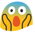 Google Screaming in Fear emoji for Android