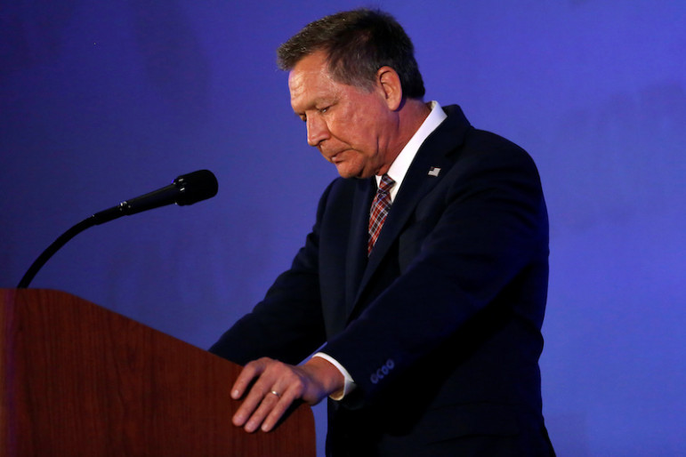 Republican U.S. presidential candidate John Kasich was suspending his campaign May 4, 2016, according to media reportsREUTERS/Stephen Lam/File Photo - RTX2CTT8