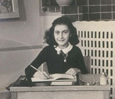 (RNS1-JUN9) Anne Frank, photographed at school before her family went into hiding from the Nazis in 1942.(Photo courtesy of the Netherlands Institute for War Documentation