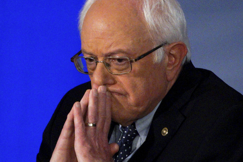 U.S. Democratic presidential candidate Bernie Sanders takes a question while taking part in a CNN Democratic Town Hall moderated by American journalist and CNN anchor Anderson Cooper (unseen) in Derry, New Hampshire on February 3, 2016. Photo courtesy of REUTERS/Rick Wilking
*Editors: This photo may only be republished with RNS-SANDERS-FAITH, originally transmitted on Feb. 4, 2016.