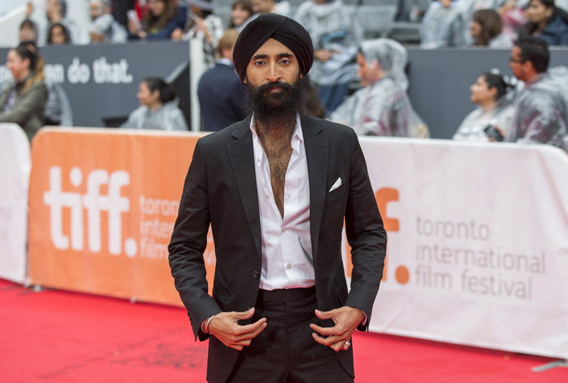 Actor Waris Ahluwalia arrives on the red carpet for the film 