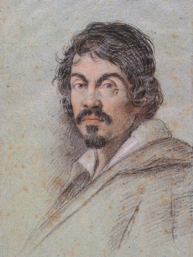 A portrait of the Italian painter Michelangelo Merisi da Caravaggio.