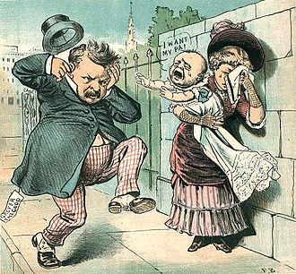 Anti-Cleveland cartoon from 1884