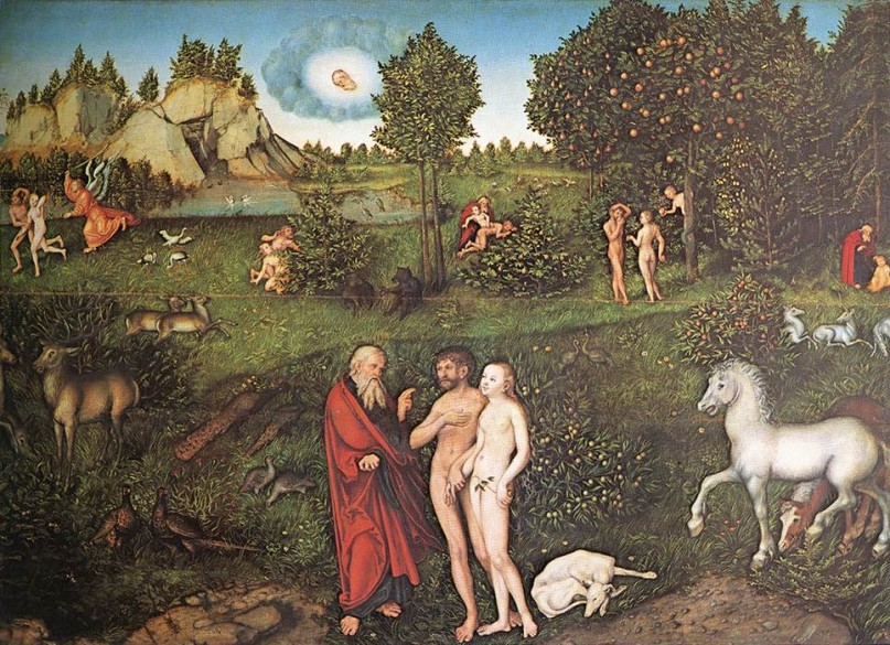Adam and Eve, by Lucas Cranach