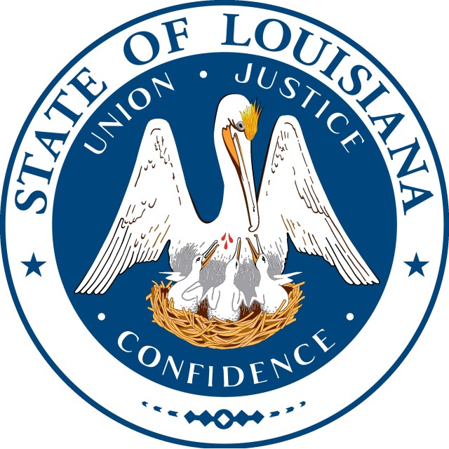 State seal of Louisiana. The Democratic governor broke with the Republican South to sign an order protecting LGBT rights. 