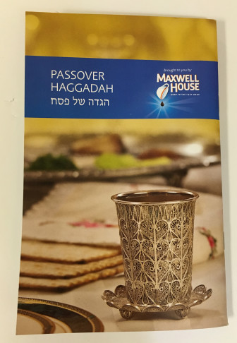 Passover Haggadah published by Maxwell House. Religion News Service photo by Aysha Khan