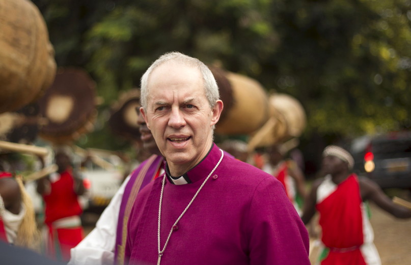 The Archbishop of Canterbury Justin Welby arrives at the Cathedral Church of Holy Trinity in Burundi's capital Bujumbura, March 3, 2016. REUTERS/Evrard Ngendakumana