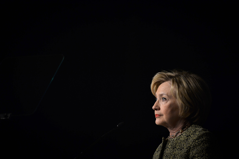 Democratic U.S. presidential candidate Hillary Clinton speaks to the Pennsylvania AFL-CIO Convention in Philadelphia on April 6, 2016. Photo courtesy of REUTERS/Charles Mostoller
*Editors: This photo may only be republished with RNS-FITZSIMMONS-COLUMN, originally transmitted on April 8, 2016.