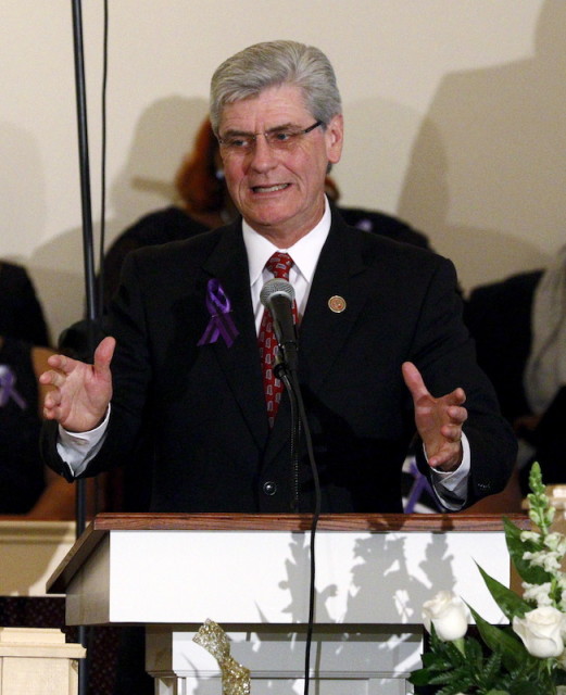 Mississippi Governor Phil Bryant's office says he will carefully review a religious freedom bill opposed by LGBT rights activists.   REUTERS/Rogelio V. Solis