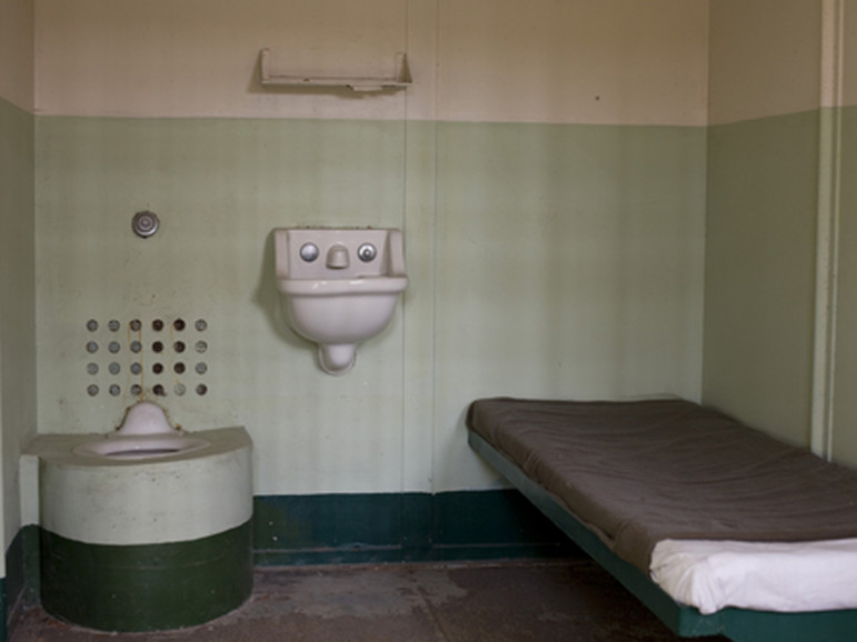 A cell in Alcatraz.