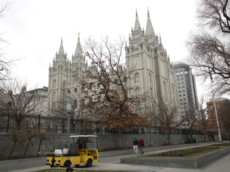 The Church of Jesus Christ of Latter-day Saints' temple is pictured in Salt Lake City on Jan. 27, 2015. Photo courtesy of REUTERS/Jim Urquhart 
*Editors: This photo may only be republished with RNS-MORMON-RAPE, originally transmitted on May 10, 2016.
