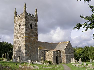 St. Wynwallow Church, Parish of Landewenack at The Lizard, Cornwall