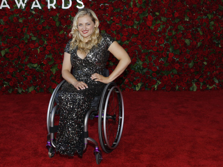 Actress Ali Stroker arrives for the American Theatre Wing's 70th annual Tony Awards in New York, U.S., June 12, 2016. Photo courtesy REUTERS/Andrew Kelly