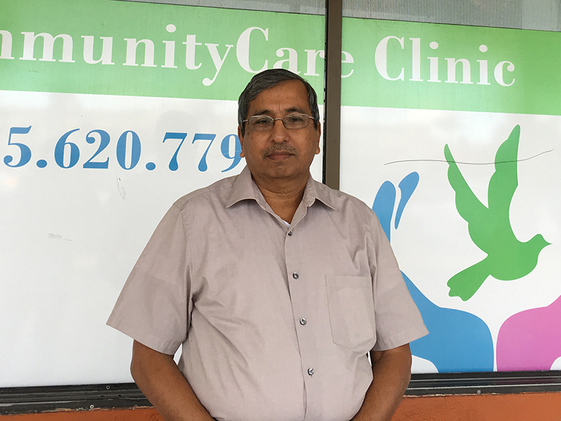 Shabbir Motorwola, founding administrator of UHI CommunityCare, a primary care health clinic staffed by Muslim volunteers in Miami Gardens that serves uninsured residents of South Florida. He is also a founding member of COSMOS, the Coalition of South Florida Muslim Organizations. Photo courtesy of Shabbir Motorwala