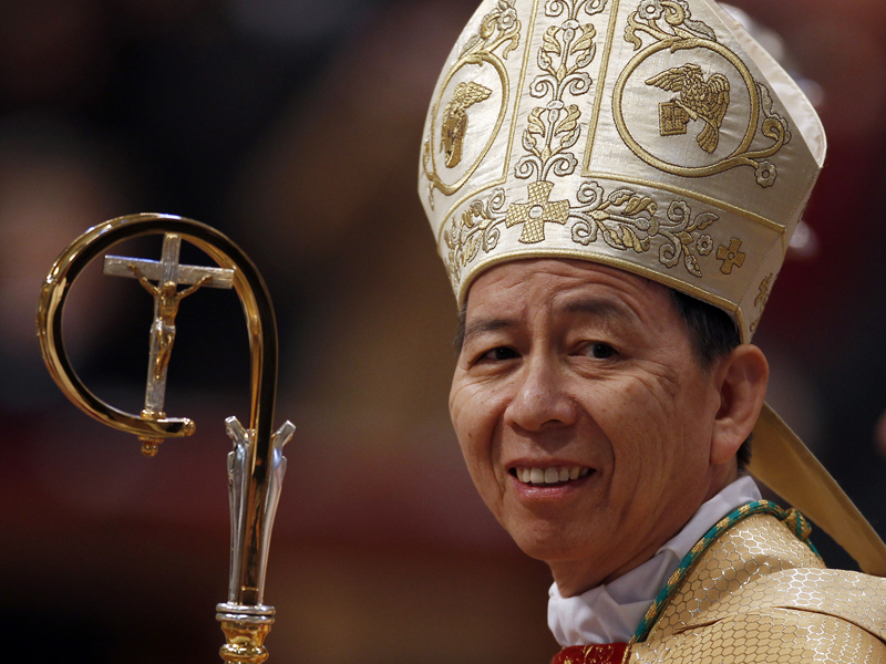 Chinese new bishop Savio Hon Tai-Fai attends a ceremony in which Pope Benedict XVI ordained five new bishops at the Vatican on February 5, 2011. Photo courtesy of REUTERS/Stefano Rellandini *Editors: This photo may only be republished with RNS-GUAM-ARCHBISHOP, originally transmitted on June 6, 2016.