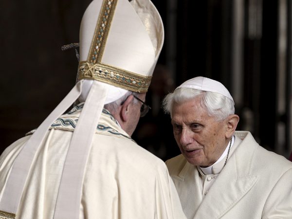 Two popes share a Vatican stage and show only one is in charge