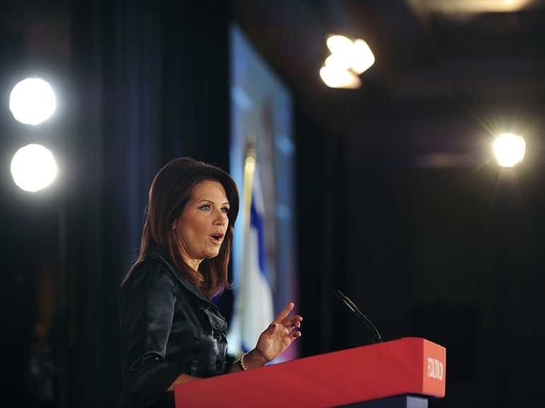 Rep. Michele Bachmann, (R-MN), attends the Faith and Freedom Coalition Road to Majority Conference at the J.W. Marriott Hotel in Washington, on June 14, 2013. REUTERS/Mary F. Calvert