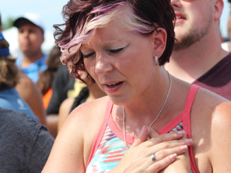 Evangelical Christian at prayer rally in Washington, D.C.