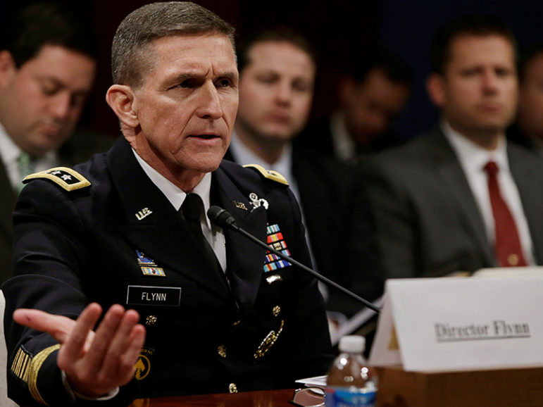 Defense Intelligence Agency director U.S. Army Lt. General Michael Flynn testifies before the House Intelligence Committee on 